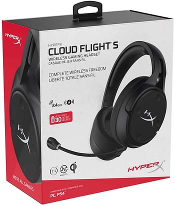HyperX HX-HSCFS-SG/WW Cloud Flight S Bluetooth Headsets - Black