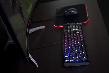 Cooler Master CK552 Gaming Mechanical Keyboard with Gateron Red Switch with RGB Back Lighting - Pure Black, Full