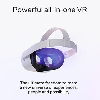 Oculus Quest 2 - 128 Gb - Virtual Reality Headset-white -1 Set