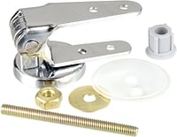 WENKO Mounting element for toilet seats chrome-metal - replacement-set, Zinc diecasting, Chrome/One Size/Chrome