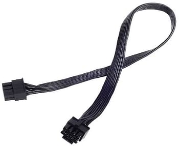 SilverStone Technology Flat Flexible Short Cable Set Designed for SilverStone Modular Power Supplies PP05-E/black/one size