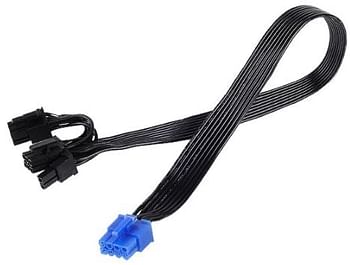 SilverStone Technology Flat Flexible Short Cable Set Designed for SilverStone Modular Power Supplies PP05-E/black/one size