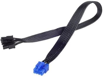 SilverStone Technology Flat Flexible Short Cable Set Designed for SilverStone Modular Power Supplies PP05-E/black/one size