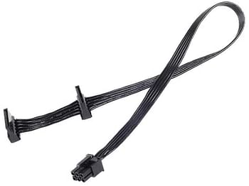 SilverStone Technology Flat Flexible Short Cable Set Designed for SilverStone Modular Power Supplies PP05-E/black/one size