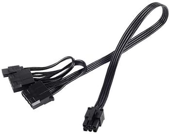 SilverStone Technology Flat Flexible Short Cable Set Designed for SilverStone Modular Power Supplies PP05-E/black/one size