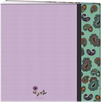 Pioneer Photo Albums 20 Page Designer Printed Raised Frame Paisley Cover Scrapbook for 12 by 12-Inch Pages