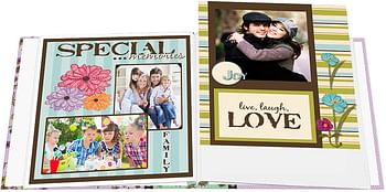 Pioneer Photo Albums 20 Page Designer Printed Raised Frame Paisley Cover Scrapbook for 12 by 12-Inch Pages