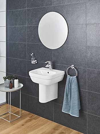 Grohe Bathroom Fixtures Euro Ceramic Semi Pedestal For Hand Rinse Basin, 39325000 /30.5 x 30.5 x 21 cm