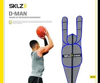 SKLZ تمثال دفاعي كرة السلة قابل للتعديل دي مان برو متعدد الألوان