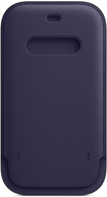 Apple Leather Sleeve with MagSafe (for iPhone 12, 12 Pro) - Baltic Blue