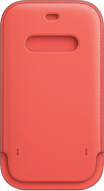 Apple Leather Sleeve with MagSafe (for iPhone 12, 12 Pro) - Pink Citrus