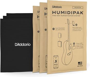 Planet Waves Humidipak Automatic Humidity Control System for Guitar/Two-Way Humidi System/silver/1 set