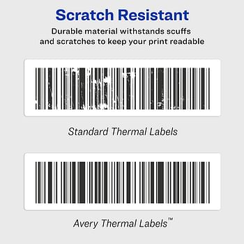 AVERY Thermal Shipping Labels for Dymo and Zebra Printers 220 Labels - Multicolor