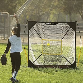 SKLZ Quickster Portable Baseball Hitting Net for Baseball and Softball/5x5 Foot/7x7Foot/Multi color