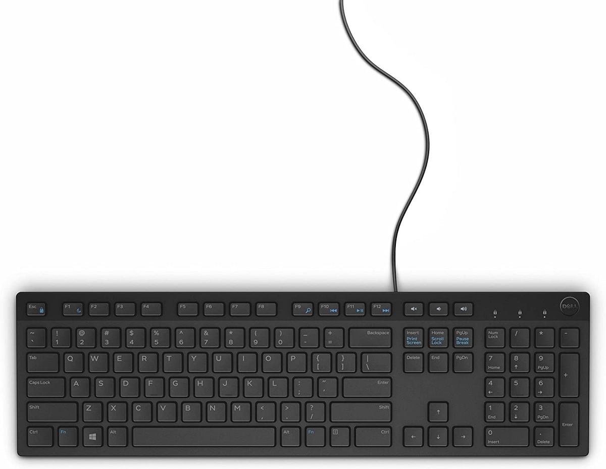 لوحة مفاتيح الوسائط المتعددة ديل KB216 gg بالأزرار الكاملة إنكليزي - عربي لون أسود (560-ADGW)