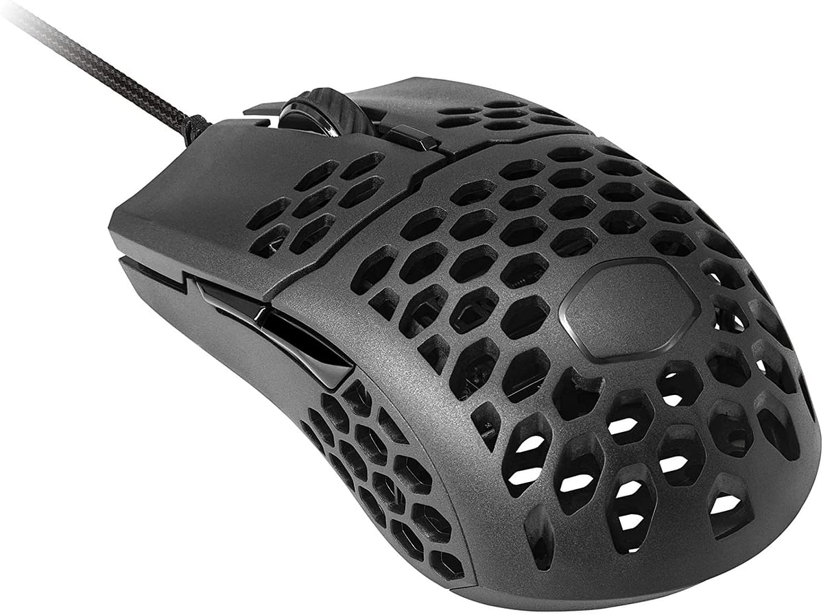 Cooler Master MM710 53G Gaming Mouse with Lightweight Honeycomb Shell, Ultralight Ultraweave Cable, Pixart 3389 16000 DPI Optical Sensor,black /MM710 - One Size