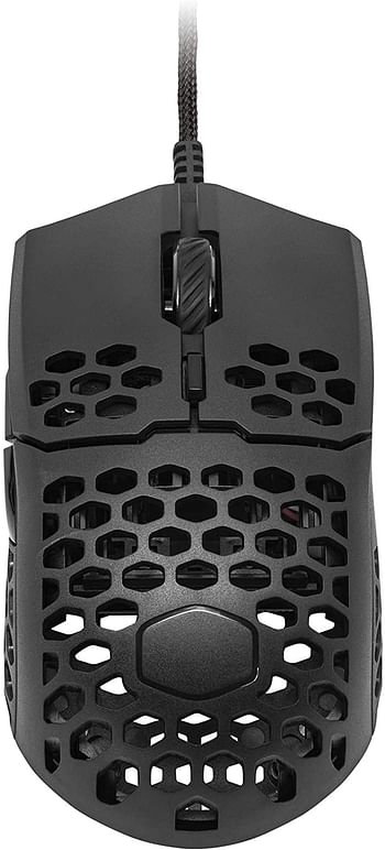 Cooler Master MM710 53G Gaming Mouse with Lightweight Honeycomb Shell, Ultralight Ultraweave Cable, Pixart 3389 16000 DPI Optical Sensor,black /MM710 - One Size