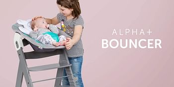 Hauck Alpha Bouncer /Hearts Grey-  66 x 45 x 49 centimeters