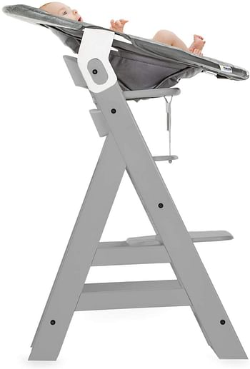 كرسي هزاز الفا من هاوك - لون Hearts Grey - حجم 66 × 45 × 49 سم