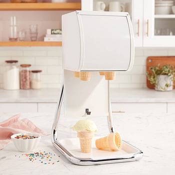 Dispense-Rite BCDS-BFL Countertop Boxed Ice Cream Cone Dispenser, 15-1/2" H x 9" W x 11-1/4" D, White