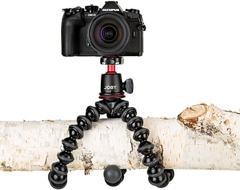 JOBY Gorillapod 3K Tripod Kit 3K Compact Tripod with 3K Ball Head for Small Mirrorless Cameras or Small Devices JB01507, Black