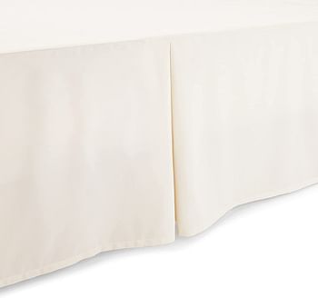 Pleated Bed Skirt - Full, Off White