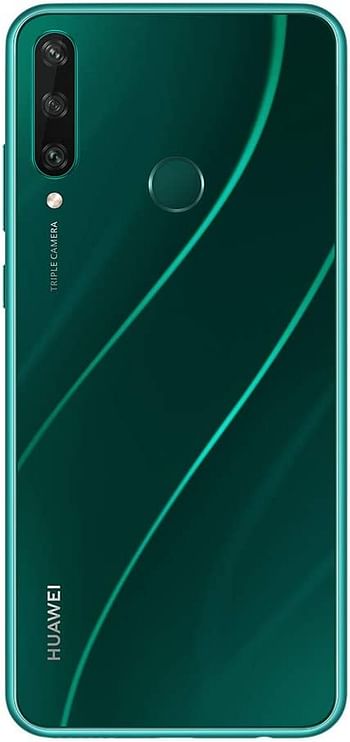 Huawei Y6p Smartphone with 6.3" Dewdrop Display(3 GB RAM+64 GB ROM, Octa-core Processor, 13MP Triple Camera, ultra wide angle lens, 5000 mAh Large Battery), Green