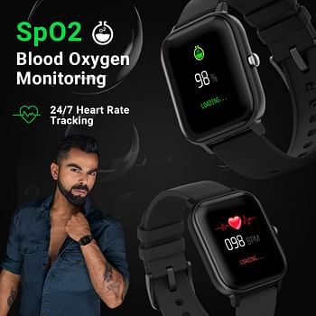 Fire-boltt SPO2 full touch 1.4 inch smart watch 400 nits peak brightness metal body 8 days battery life with 24 /1.4" Pink/1.4 inch*7 heart rate monitoring ipx7 with blood oxygen, fitness, sports & sleep tracking pink