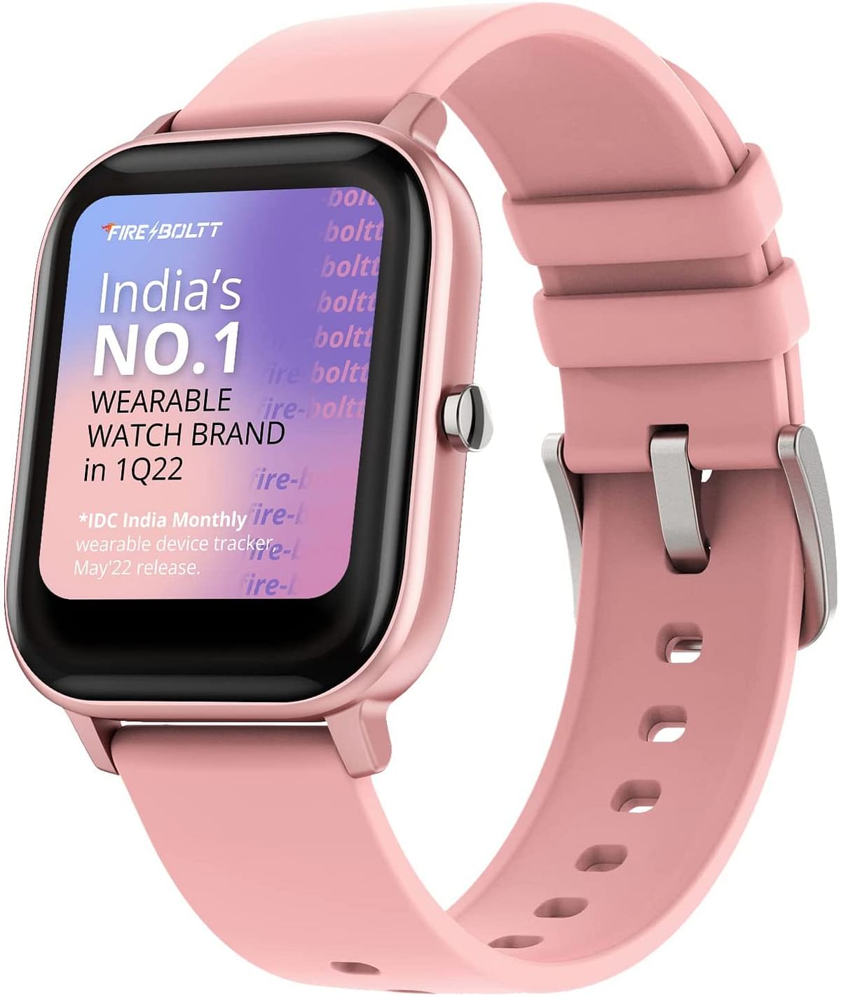 Fire-boltt SPO2 full touch 1.4 inch smart watch 400 nits peak brightness metal body 8 days battery life with 24 /1.4" Pink/1.4 inch*7 heart rate monitoring ipx7 with blood oxygen, fitness, sports & sleep tracking pink