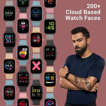 Fire-boltt SPO2 full touch 1.4 inch smart watch 400 nits peak brightness metal body 8 days battery life with 24 /1.4" Pink/1.4 inch*7 heart rate monitoring ipx7 with blood oxygen, fitness, sports & sleep tracking pink