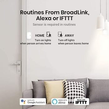 Broadlink TC3 UK Standard Smart Light Switch Smart Home control Wifi Wall Switch,No Neutral，Works with Alexa Google Home IFTTT (3 Gang, TC3)White