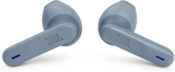 JBL Wave 300TWS True Wireless Earbuds, Deep Bass Sound, 26H Battery, Open-Ear Comfortable Fit, Hands-Free Stereo Call, Dual Connect, Rain Resistant, Voice Assist, Touch Control - Blue, JBLW300TWSBLU