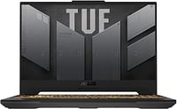 اسوس TUF F15 FX507ZC-HN028W (جايجر رمادي) 14C الجيل الثاني كور i7 2.3 جيجاهيرتز، 16 جيجا رام، 512 جيجا اس اس دي، نفيديا جيفورس RTX 3050 4 جيجا، 15.6 بوصة FHD W11 هوم، Backlit-RGB-Eng-Arb-KB