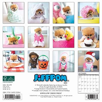 Jiffpom (Jiff the Pomeranian) 2021 Wall Calendar (Dog Breed Calendar)