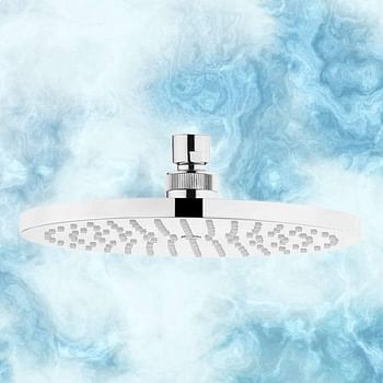 RAIN SHOWER 200 MM ROUND - BRASS - CHROME