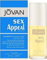 Jovan Sex Appeal Eau De Cologne for Men, 88 ml