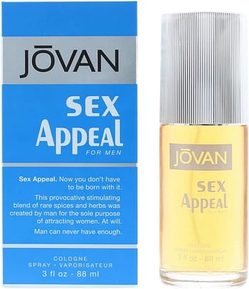 Jovan Sex Appeal Eau De Cologne for Men, 88 ml