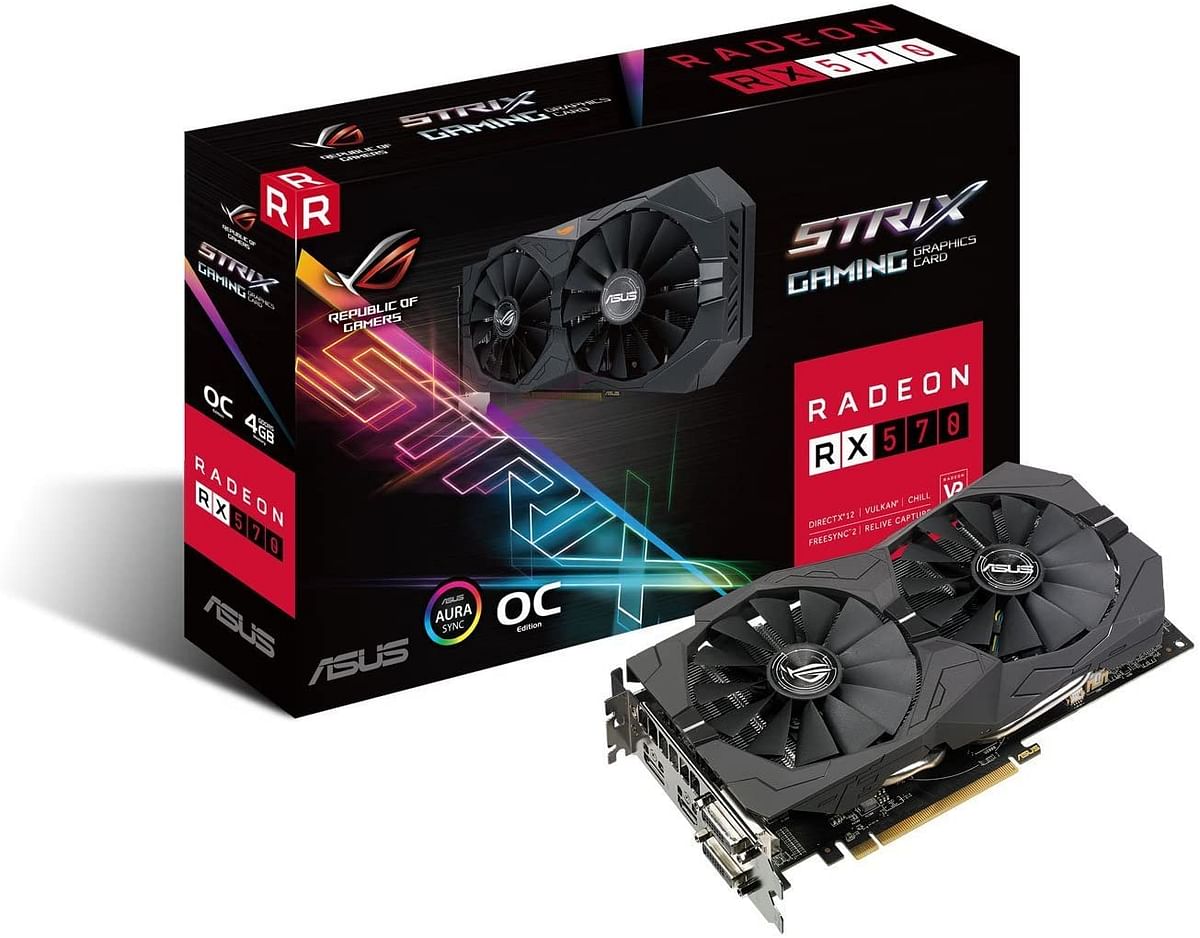 Asus ROG Strix Radeon RX 570 O4G Gaming OC Edition GDDR5, 256bit/Black