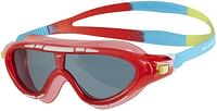 Speedo Unisex Child Biofuse Rift Goggles, Lava Red/Japan Blue/Smoke, 6-14 yrs/Lava Red-Japan Blue-Smoke/One Size