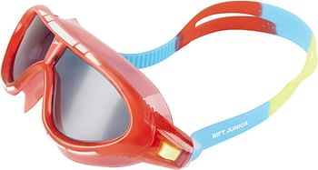 Speedo Unisex Child Biofuse Rift Goggles, Lava Red/Japan Blue/Smoke, 6-14 yrs/Lava Red-Japan Blue-Smoke/One Size