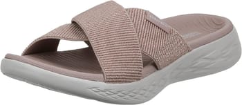 Skechers Women's On The Go 600-16259 Slide Sandal Rose Gold 39