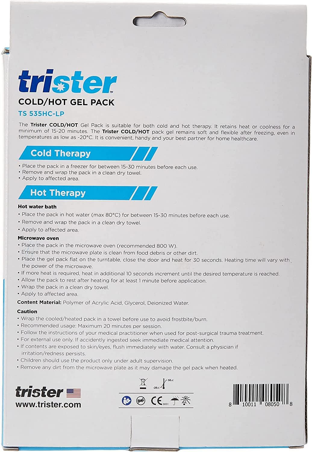 Trister SOFT COLD/HOT GEL PACK LIMP WRAP :TS-535HC-LP /Blue/30 cm X 19 cm