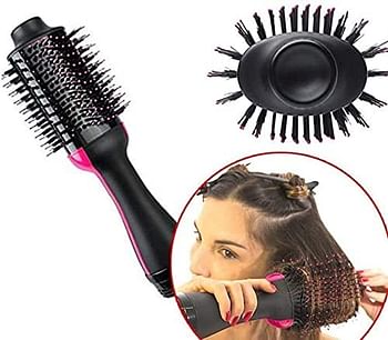 Hair Dryer 2 in 1 Multifunctional Volumizer Rotating Hot Hair Brush Curler Roller Rotate Styler Comb Styling Curling Iron , Multi Color