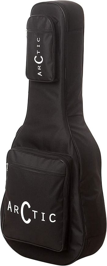 ARCTIC Acoustic Guitar Bag/Cover with Foam Padding {Black} Strong and Durable for all sizes and shapes folk/classical guitars 38", 39", 40", 41"