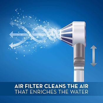 Oral-B Aquacare Water Flosser 4 Cordless Irrigator, Featuring Oxyjet Technology and 4 Cleaning Modes, with 3 pin plug/White/145 Milliliters