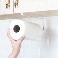 PaPer Towel Holder Towel Rack Towel Bar Hooks for Kitchen, Dispenser Under Cabinet Paper Roll Holders for Kitchen Bathroom Hanging Paper Towel Rack Paper Towels Rolls/White/One size