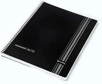 pajory Spiral Notebook, Economic, A4, 80F 60 g, Ruled/Single/Multicolor/One size