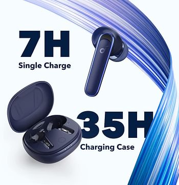 Soundcore by Anker Life P3 Bluetooth Headphones with Active Noise Cancelling Multimode 6 Microphones 35 Hours Battery Wireless Charging Gaming Mode - Ocean Blue