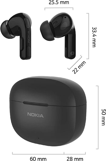 Nokia Go Earbuds+, Black, TWS-201