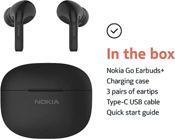 Nokia Go Earbuds+, Black, TWS-201